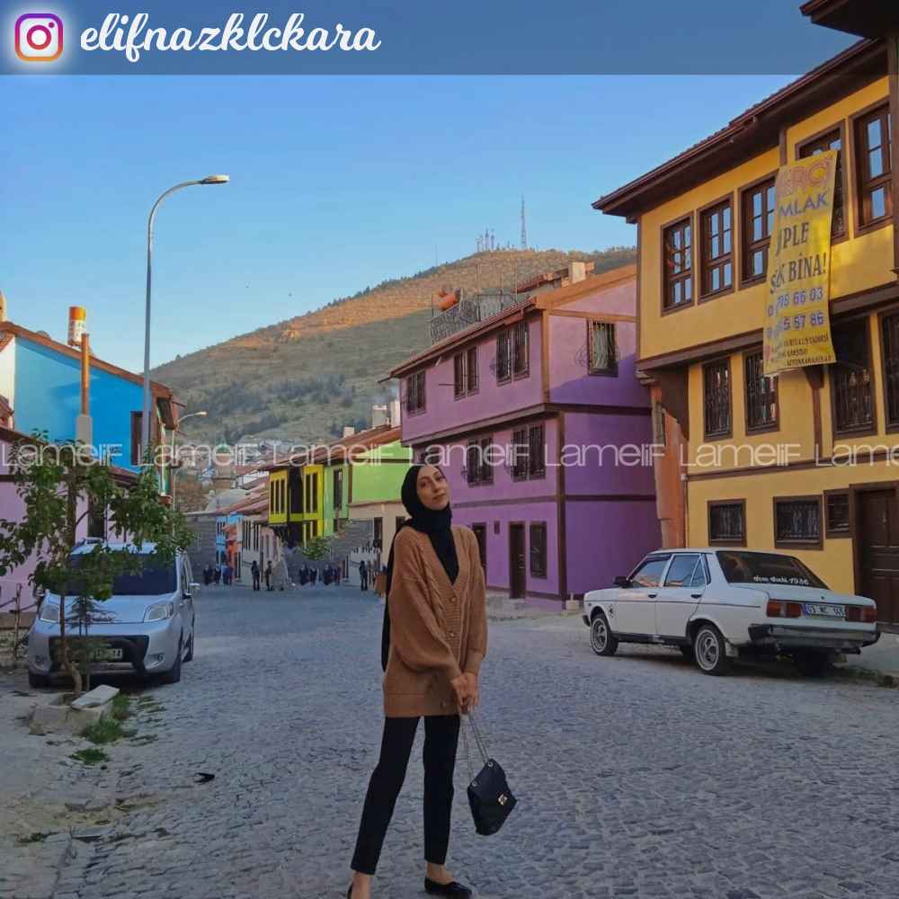 Modalamelif Balon Kol Örgü Desen Ön Düğmeli Hırka Sütlü Kahve