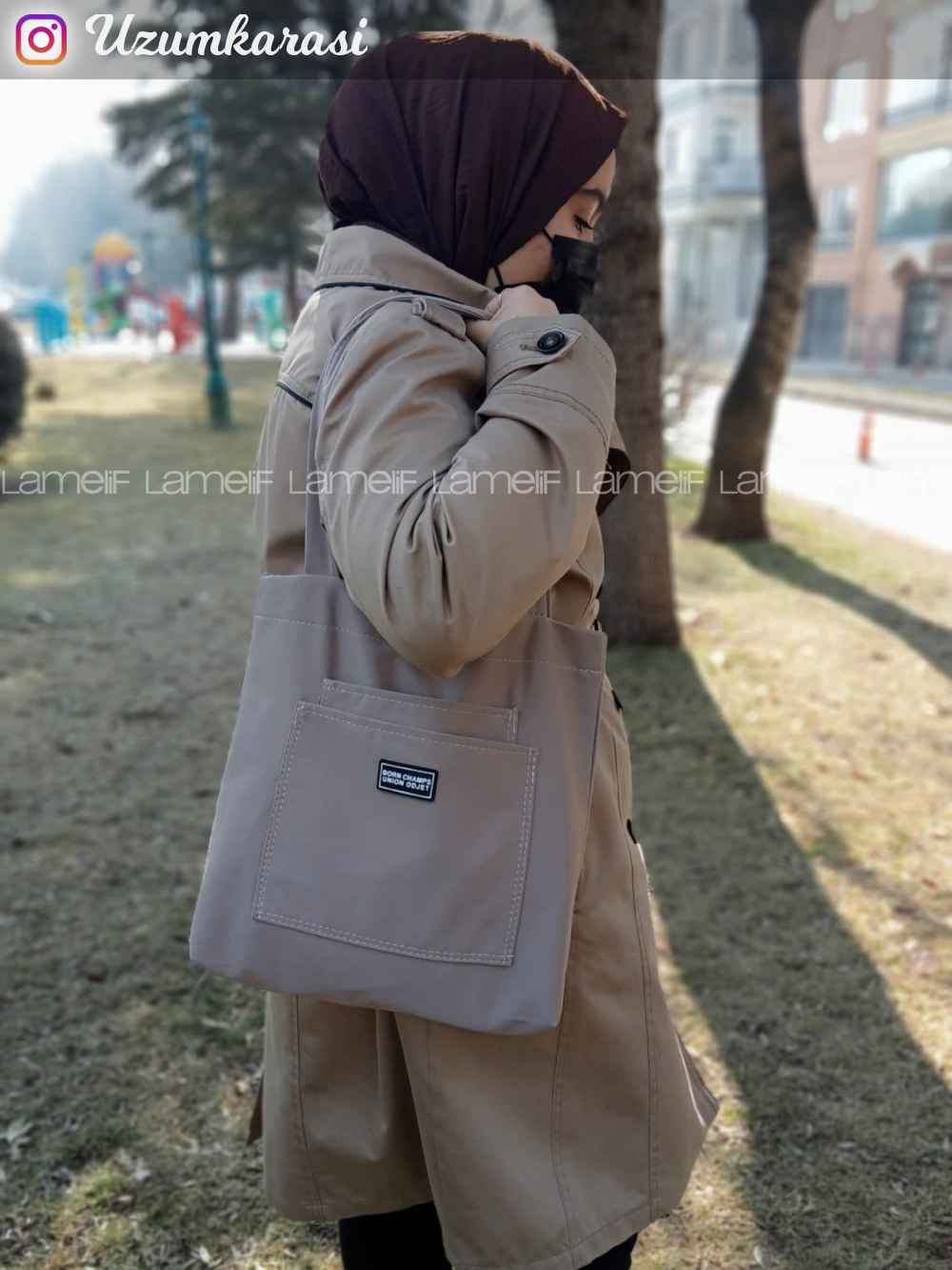 Lamelif Üç Gözlü Anton Çanta Bej