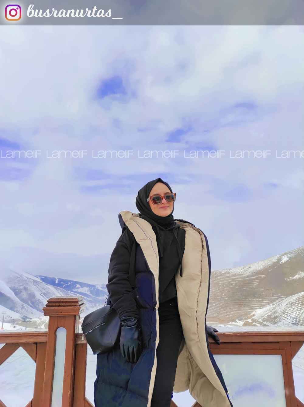 Modalamelif Kapşon Detaylı Çift Taraflı Şişme Yelek Siyah-Bej