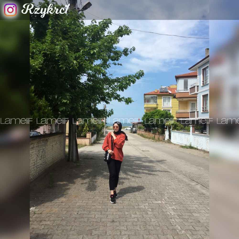 Modalamelif Motıvatıon Yazı Baskılı Kapşonlu Sweat Kiremit