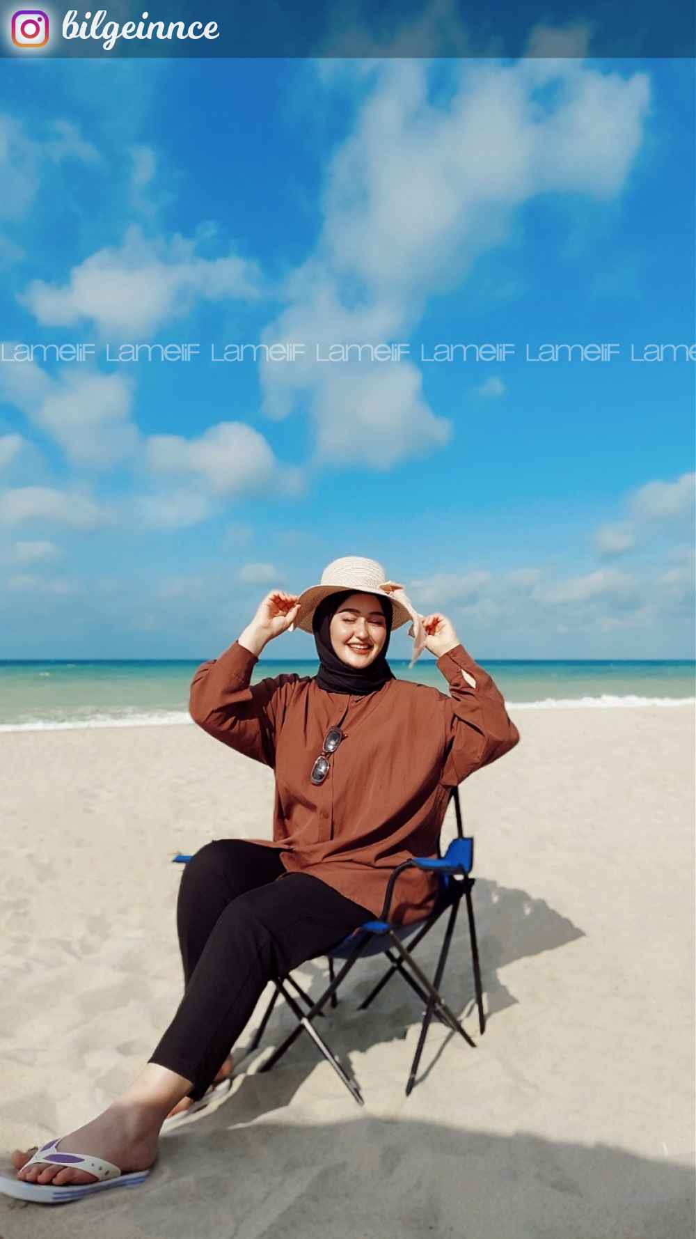 Lamelif Oversize Gömlek Acı Kahve