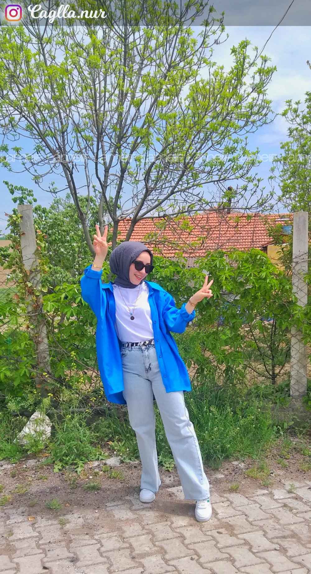 Modalamelif Bol Paça Dökümlü Paça Kesik Jeans Kar Yıkama