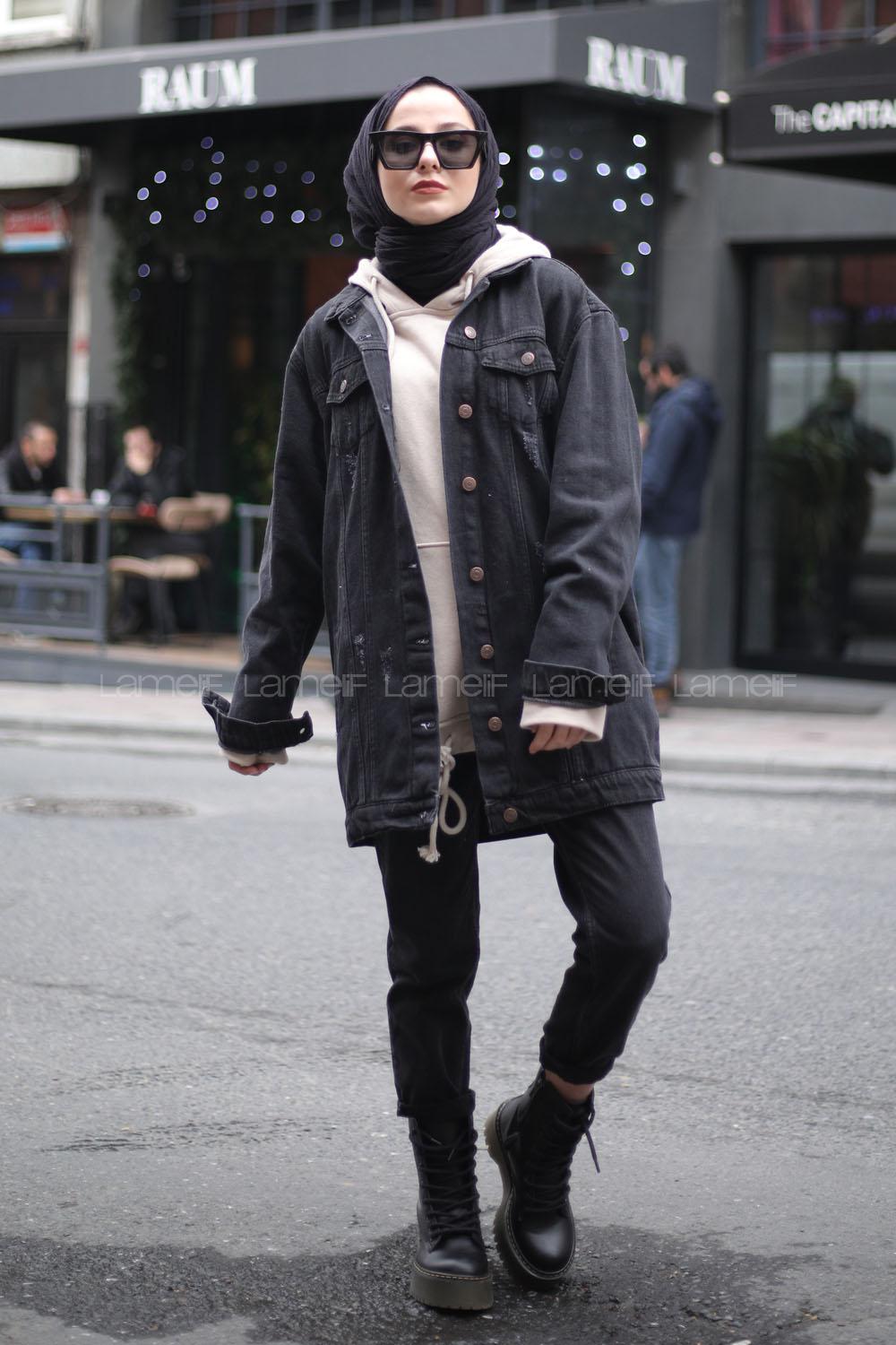 Modalamelif Füme B.F Tırnaklı Kot Ceket