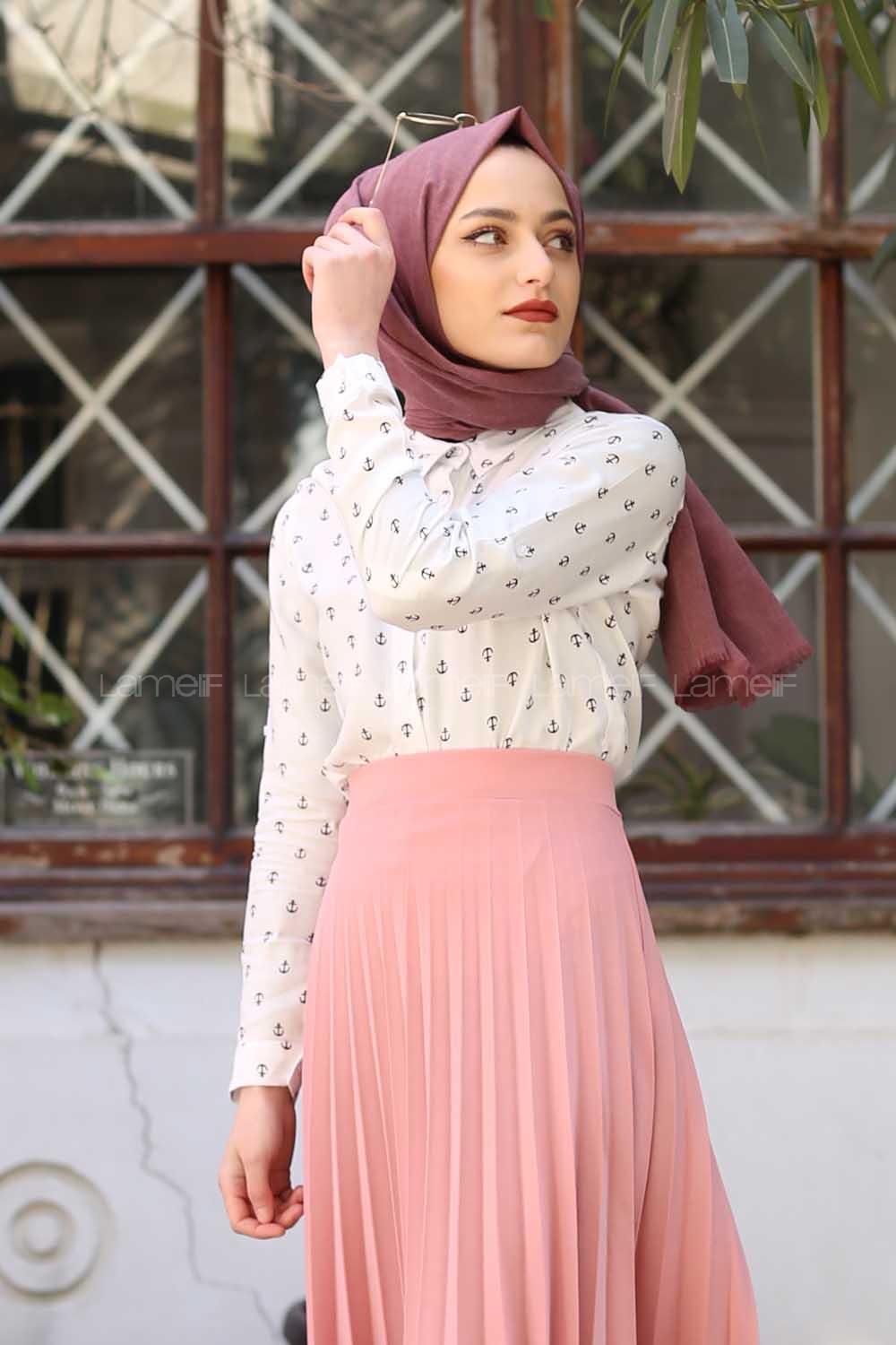 Modalamelif Deniz Figürlü Gömlek Beyaz