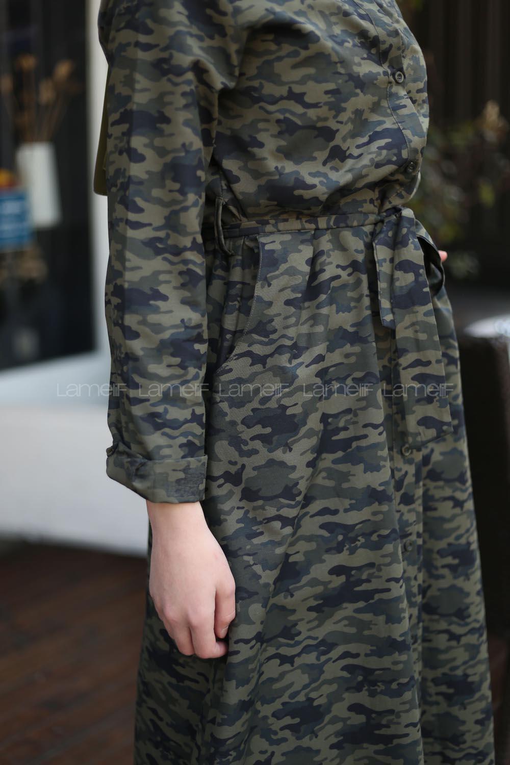 Modalamelif Kamuflaj Elbise