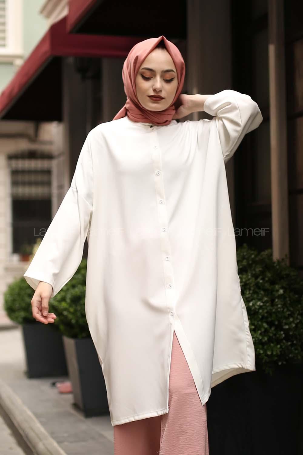 Modalamelif Liya Uzun Düğmeli Tunik