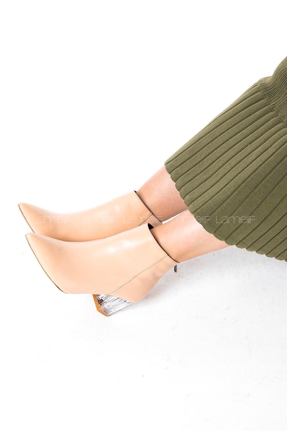Modalamelif Metakrilat Topuklu Bilekte Bot Pudra