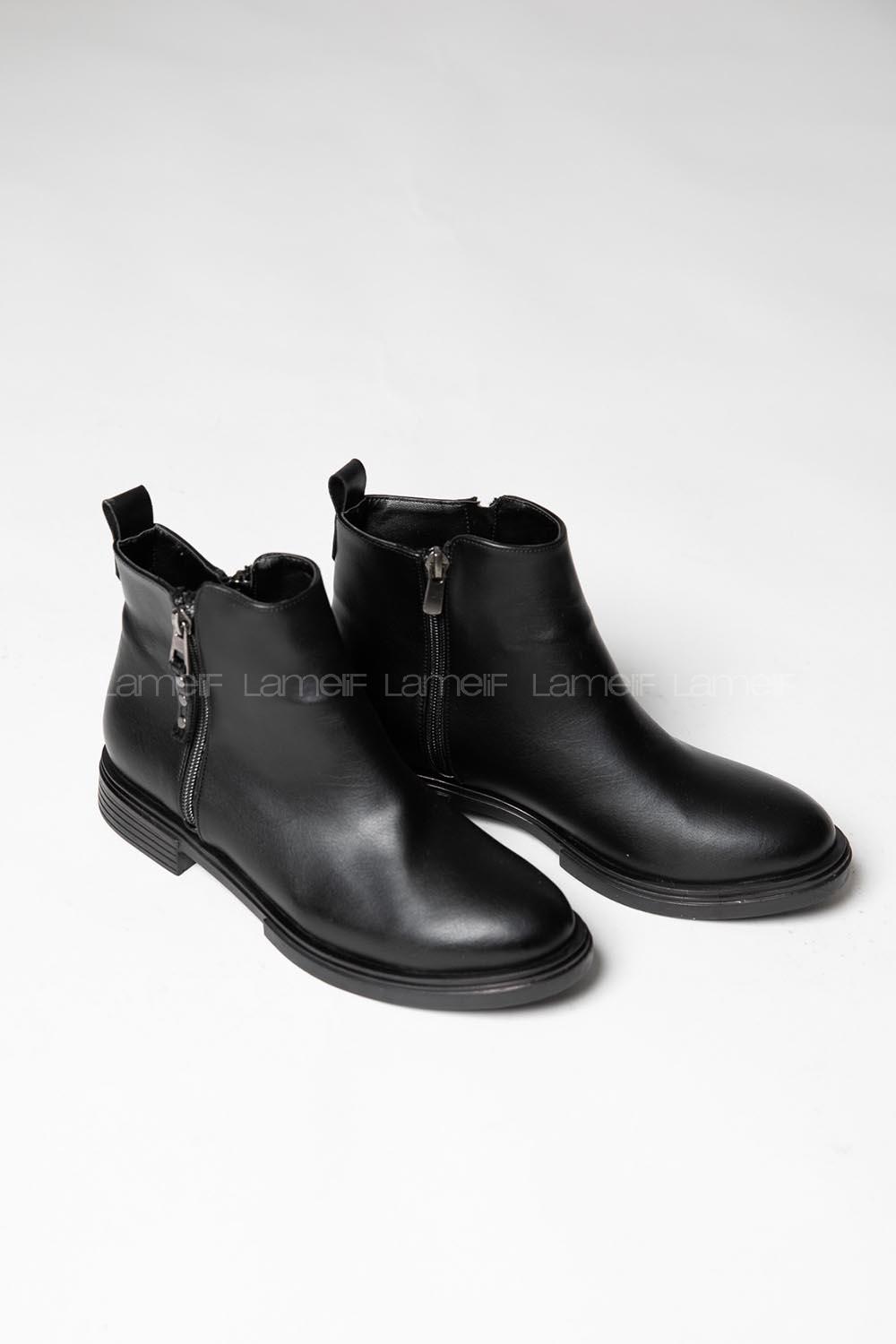 Modalamelif Siyah Topuklu Bilekte Bot