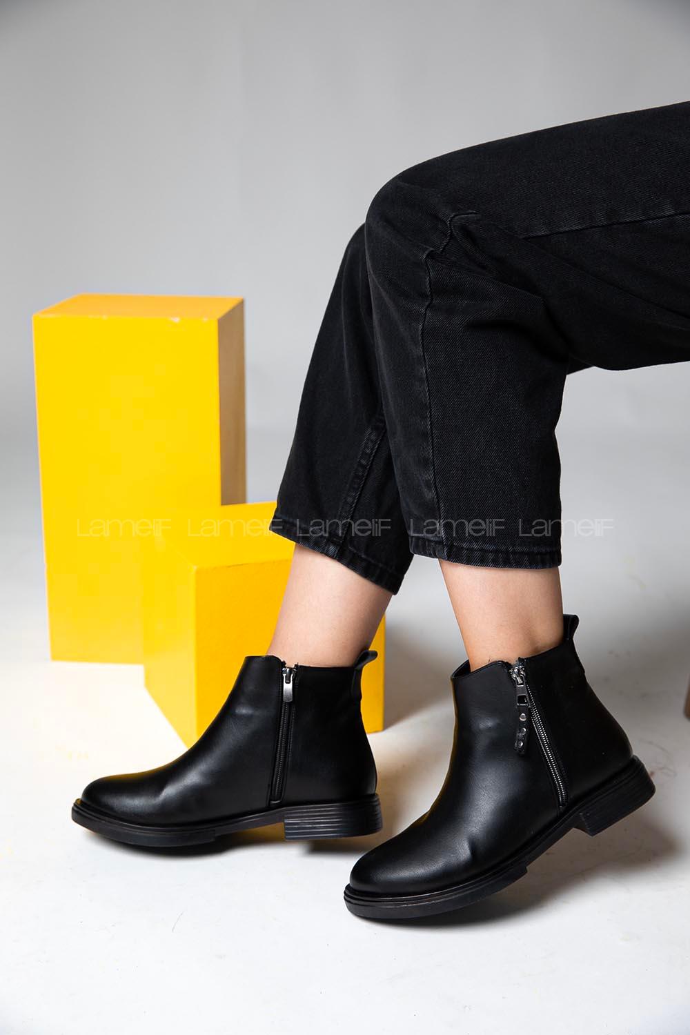 Modalamelif Siyah Topuklu Bilekte Bot