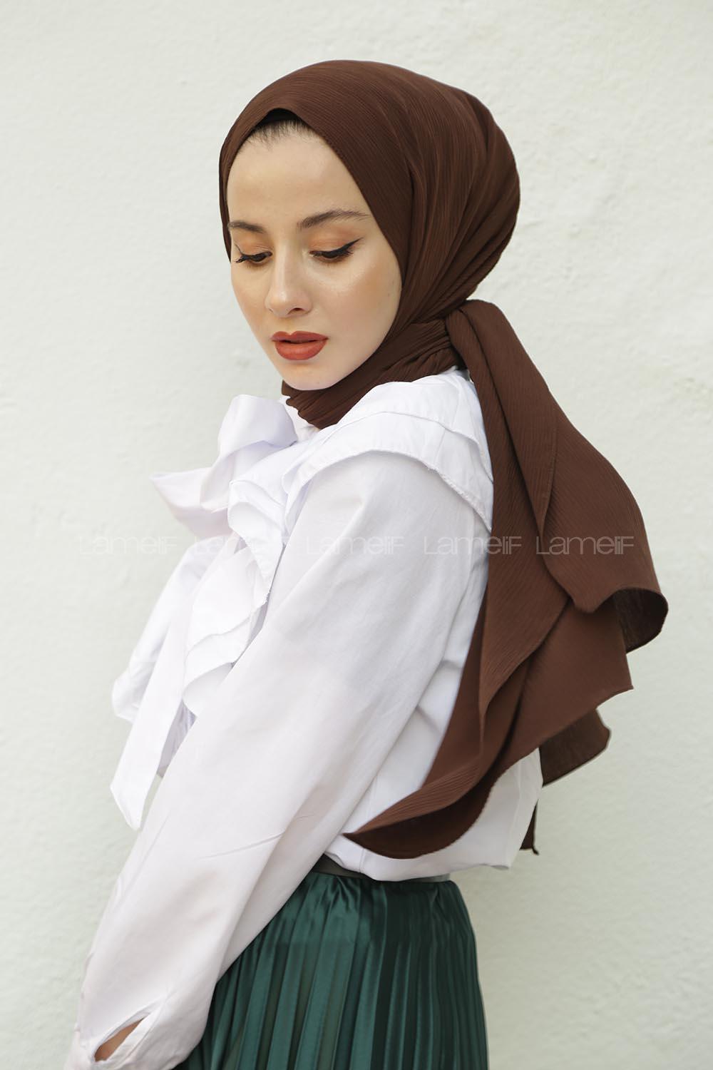 Modalamelif Acı Kahve Krınkıl Medine İpeği Şal