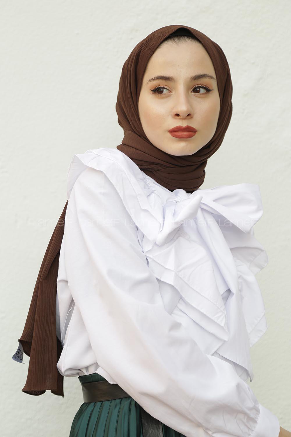 Modalamelif Acı Kahve Krınkıl Medine İpeği Şal