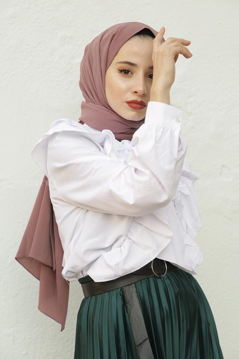 Modalamelif Gül Kurusu Krınkıl Medine İpeği Şal