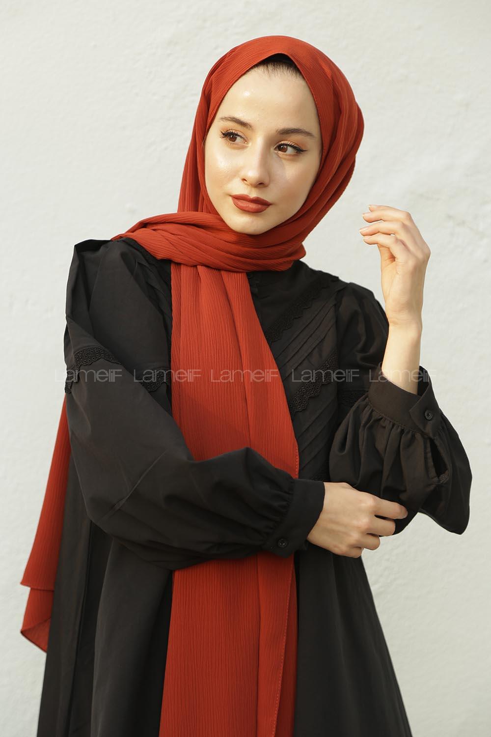 Modalamelif Kiremit Krınkıl Medine İpeği Şal