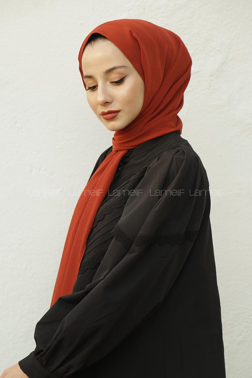 Modalamelif Kiremit Krınkıl Medine İpeği Şal