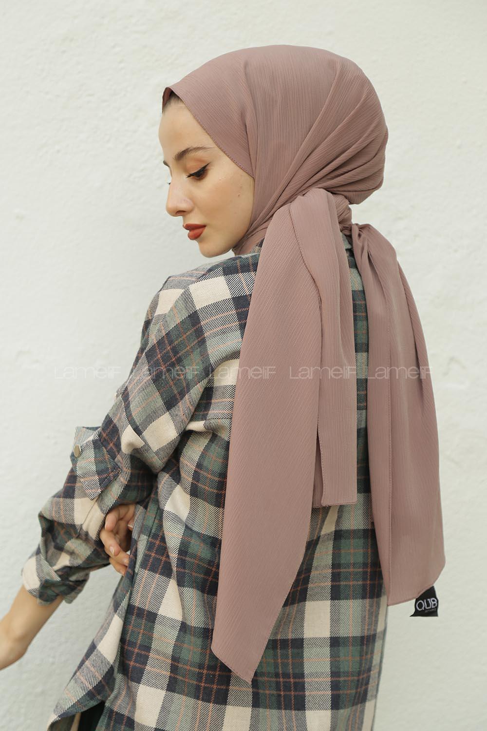 Modalamelif Küllü Kahve Krınkıl Medine İpeği Şal