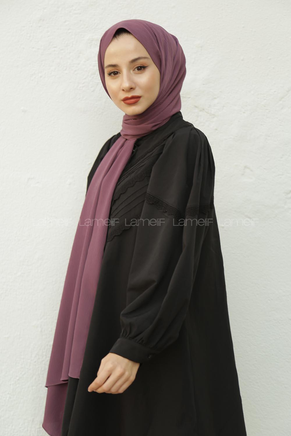 Modalamelif Mor Krınkıl Medine İpeği Şal
