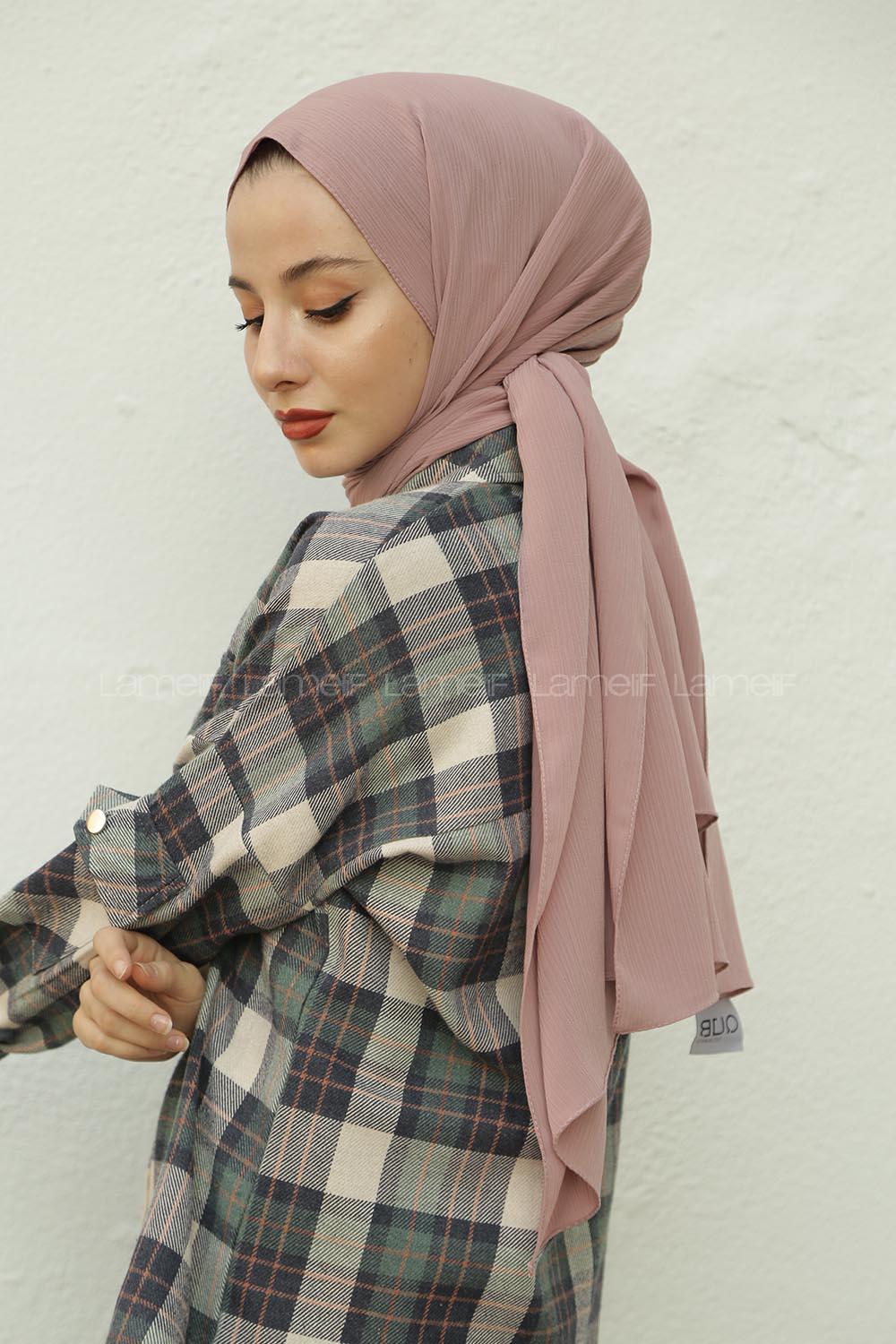 Modalamelif Pudra Krınkıl Medine İpeği Şal