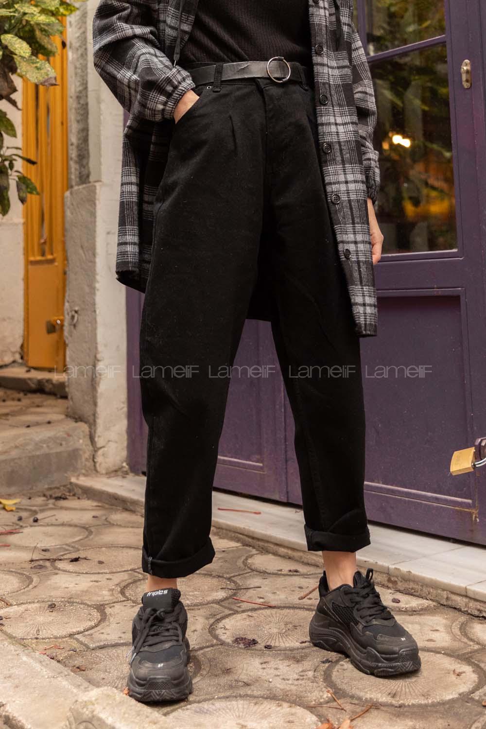 Modalamelif  Slouchy Jean Siyah