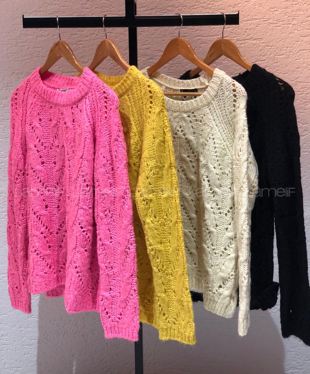 Modalamelif Ajurlu Trend Kazak Siyah