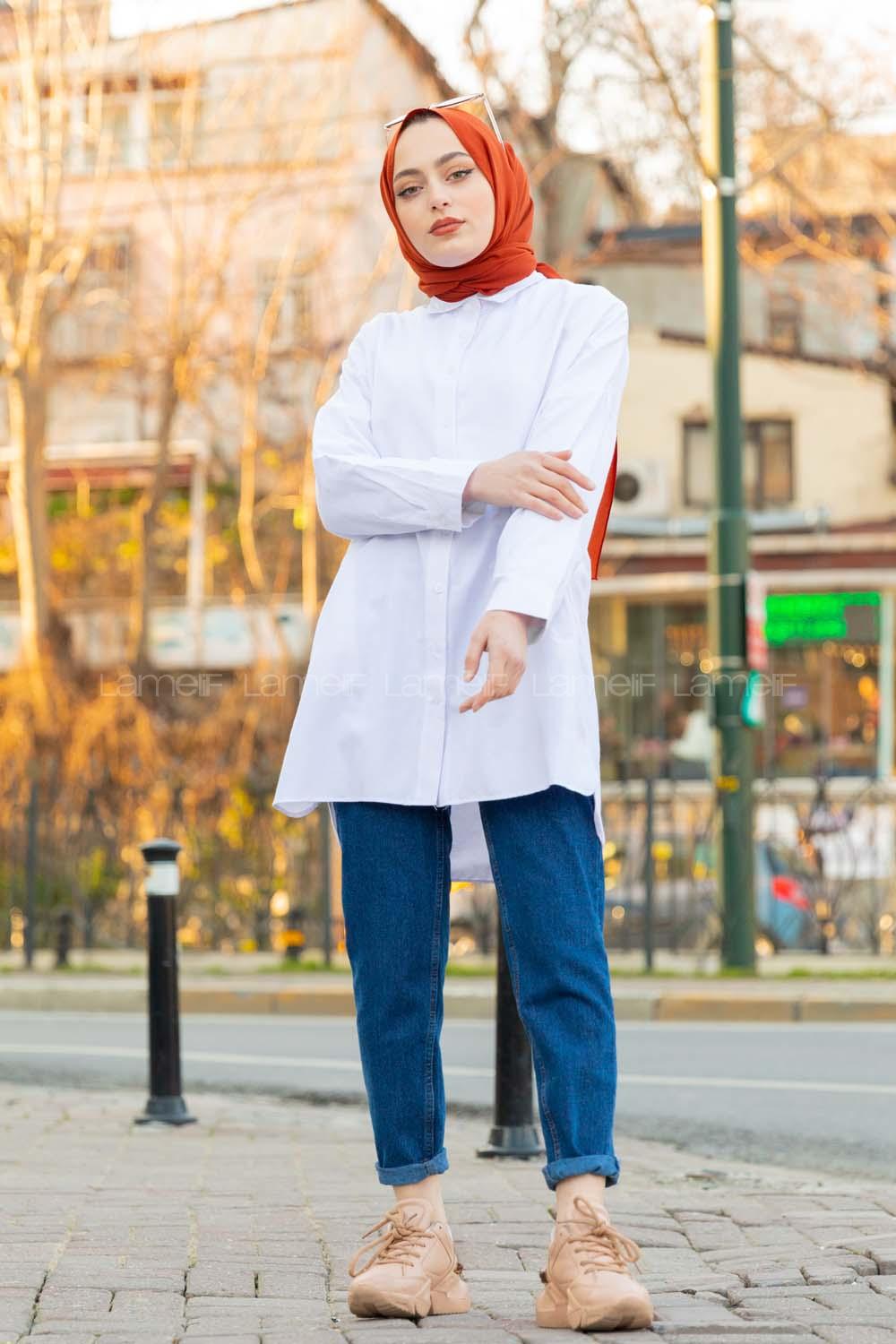 Modalamelif Boyfirend Gömlek Ekru