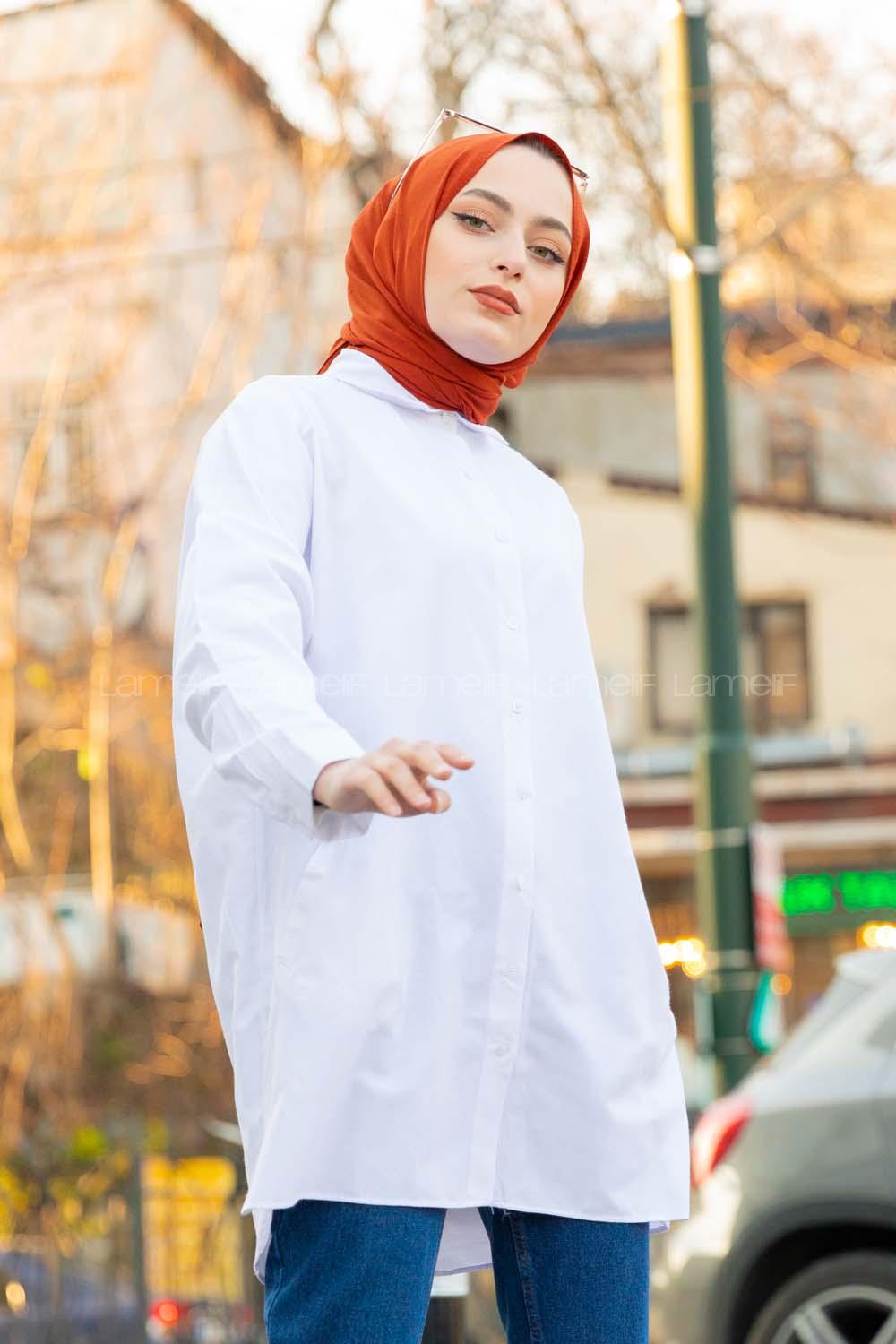 Modalamelif Boyfirend Gömlek Ekru