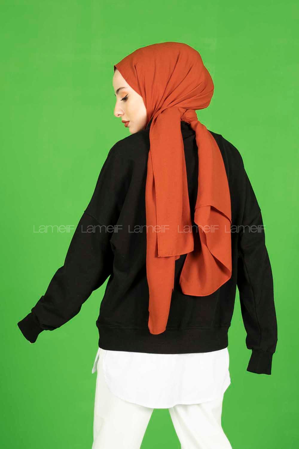 Modalamelif Altı Garnili Chappions Yazı Baskılı Sweat Siyah