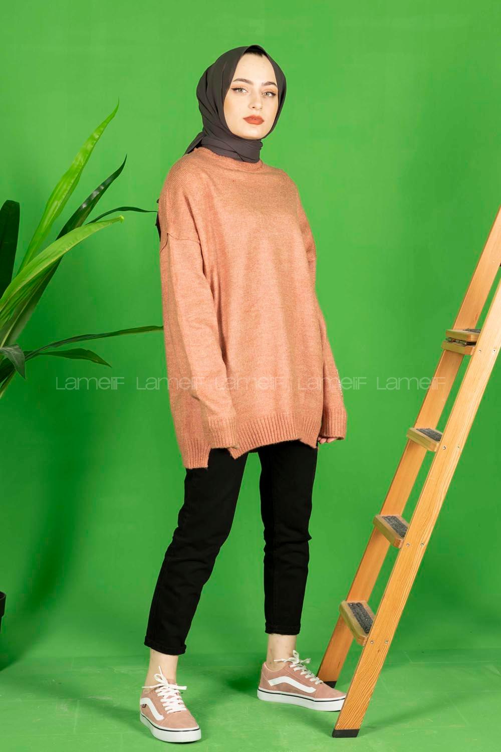 Modalamelif Gül Kurusu Örgü Kazak