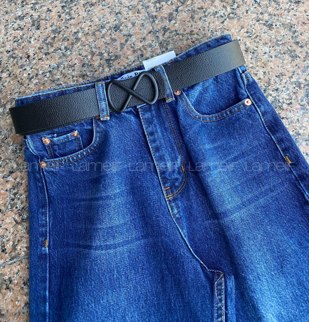 Modalamelif Sonsuz Tokalı Çift Taraflı Kemer Siyah