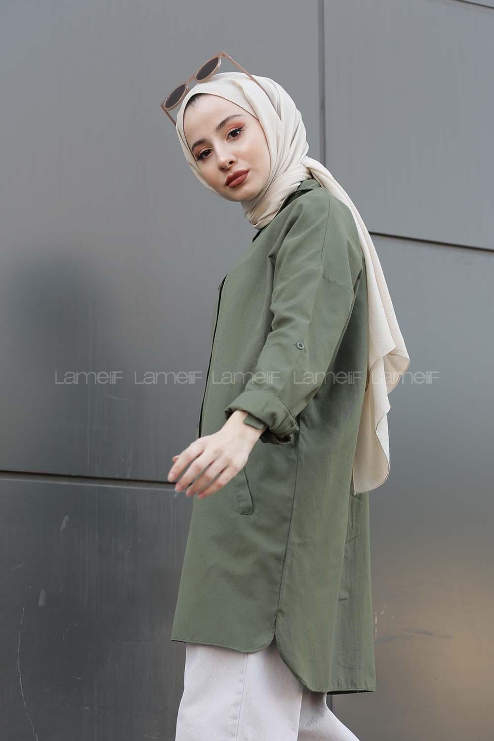 Modalamelif Boyfirend Gömlek Haki