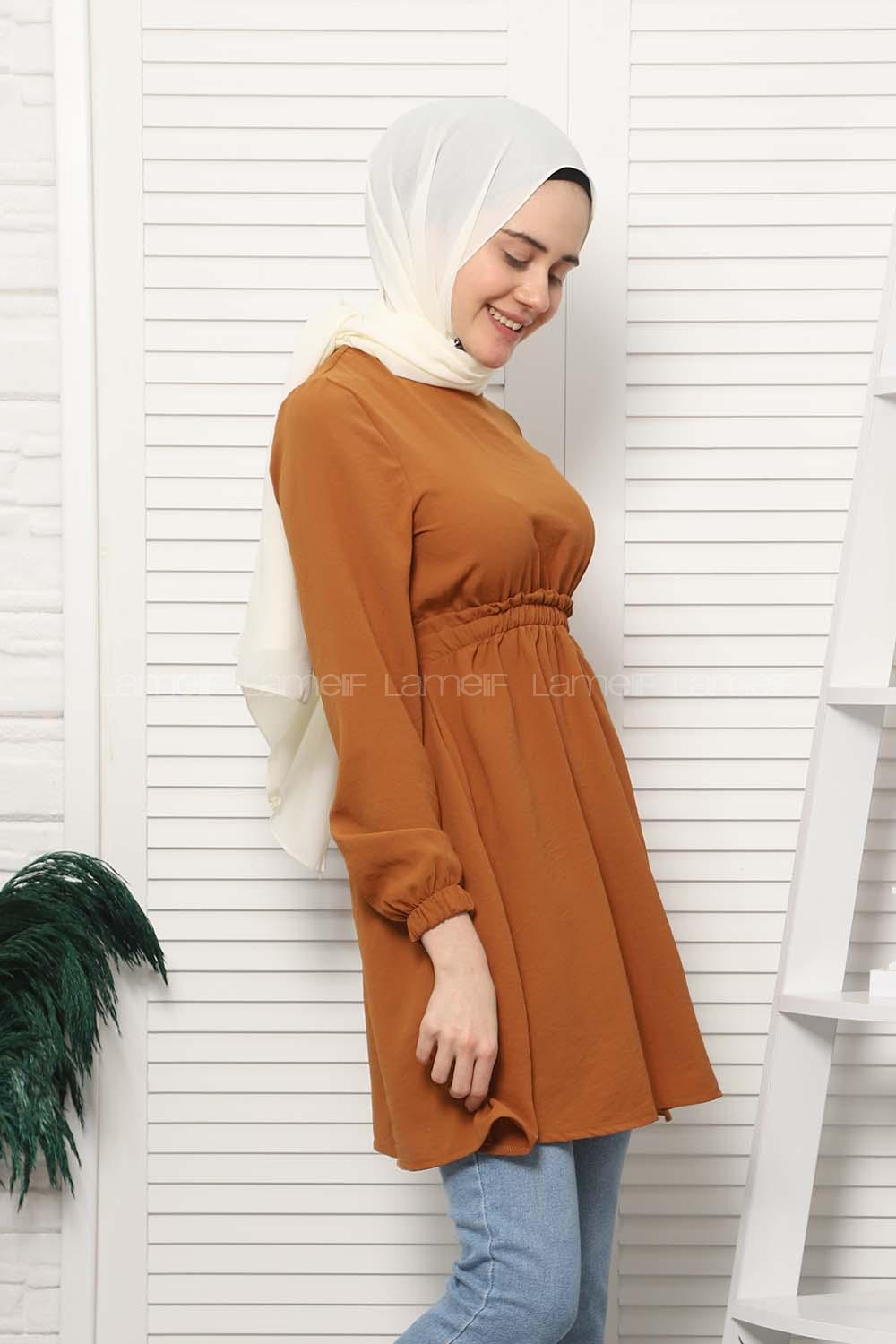 Modalamelif Bel Büzgülü Prenses Model Taba