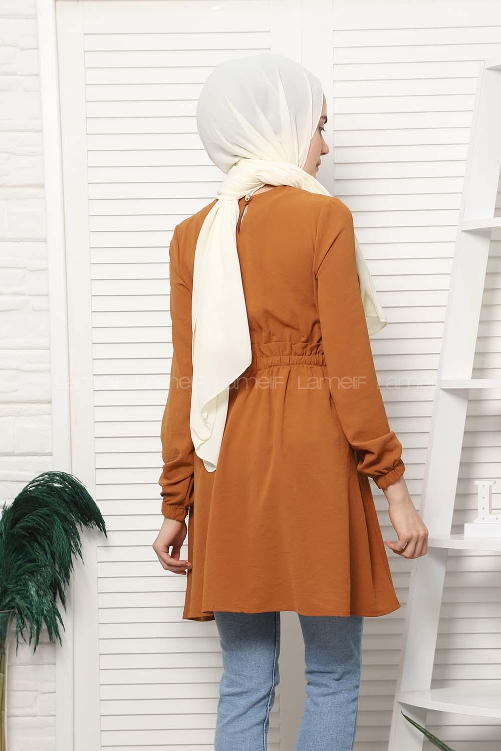 Modalamelif Bel Büzgülü Prenses Model Taba