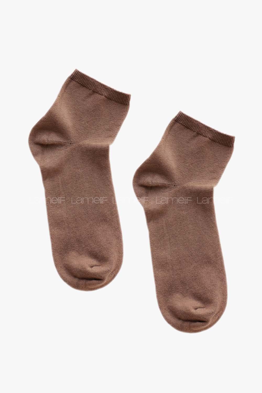 Modalamelif Küllü Kahve Patik Çorap