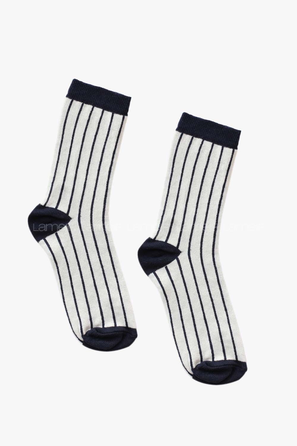 Modalamelif Lacivert Çizgili Çorap