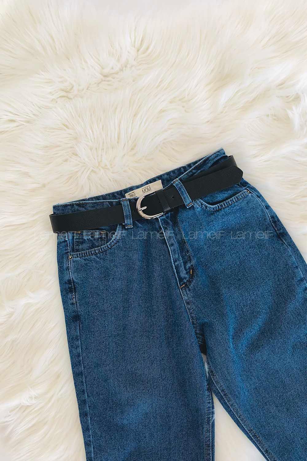 Modalamelif İnce Tokalı Kemer Siyah