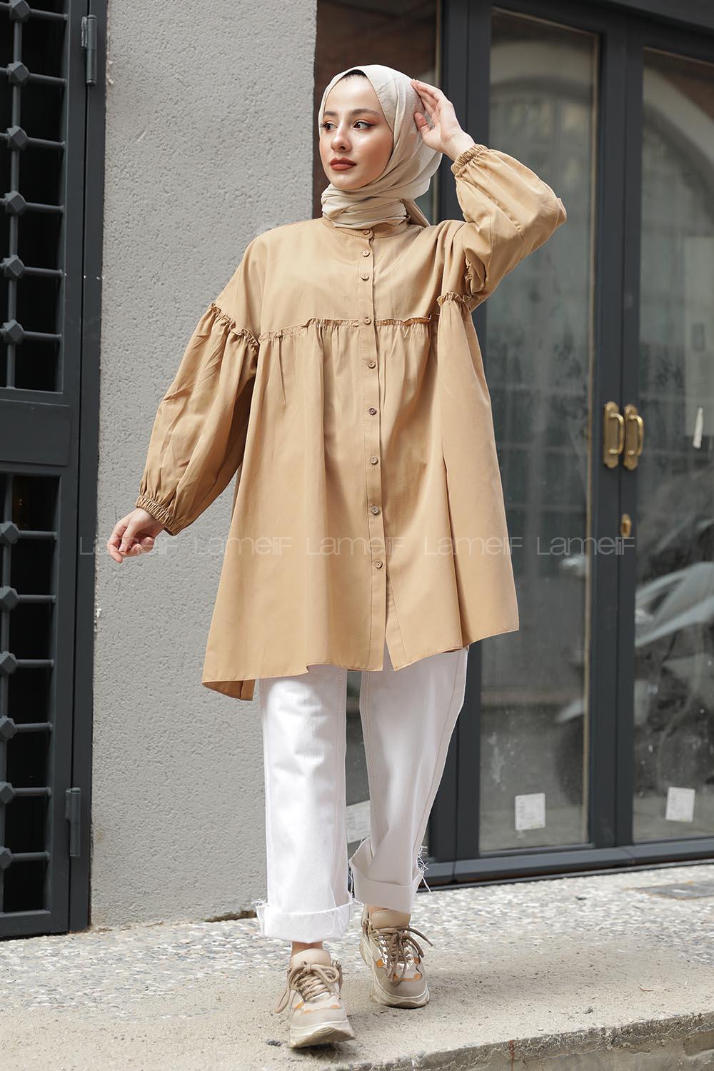 Modalamelif Hakim Yaka Gömlek Camel