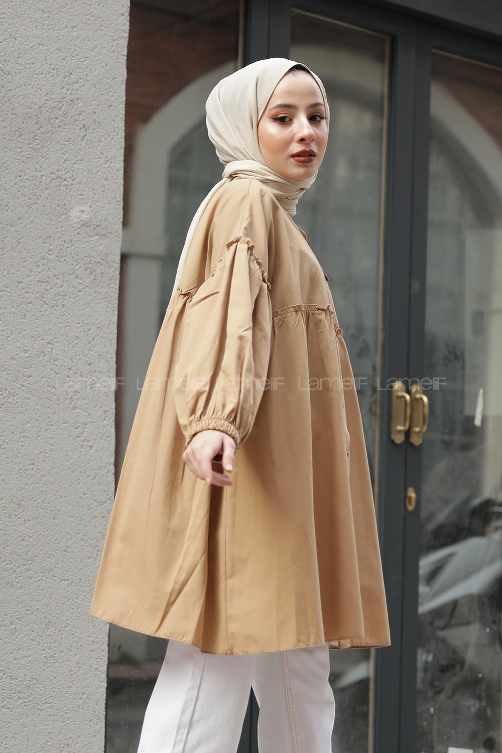 Modalamelif Hakim Yaka Gömlek Camel