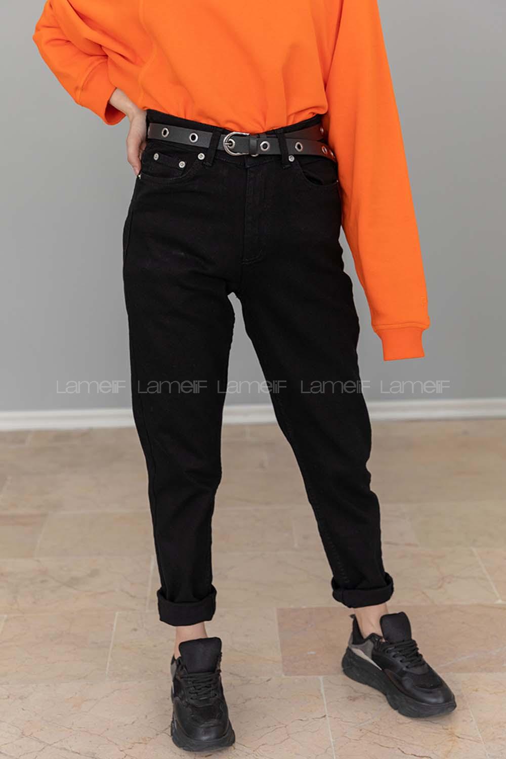 Modalamelif Twin Siyah Mom Jean Siyah