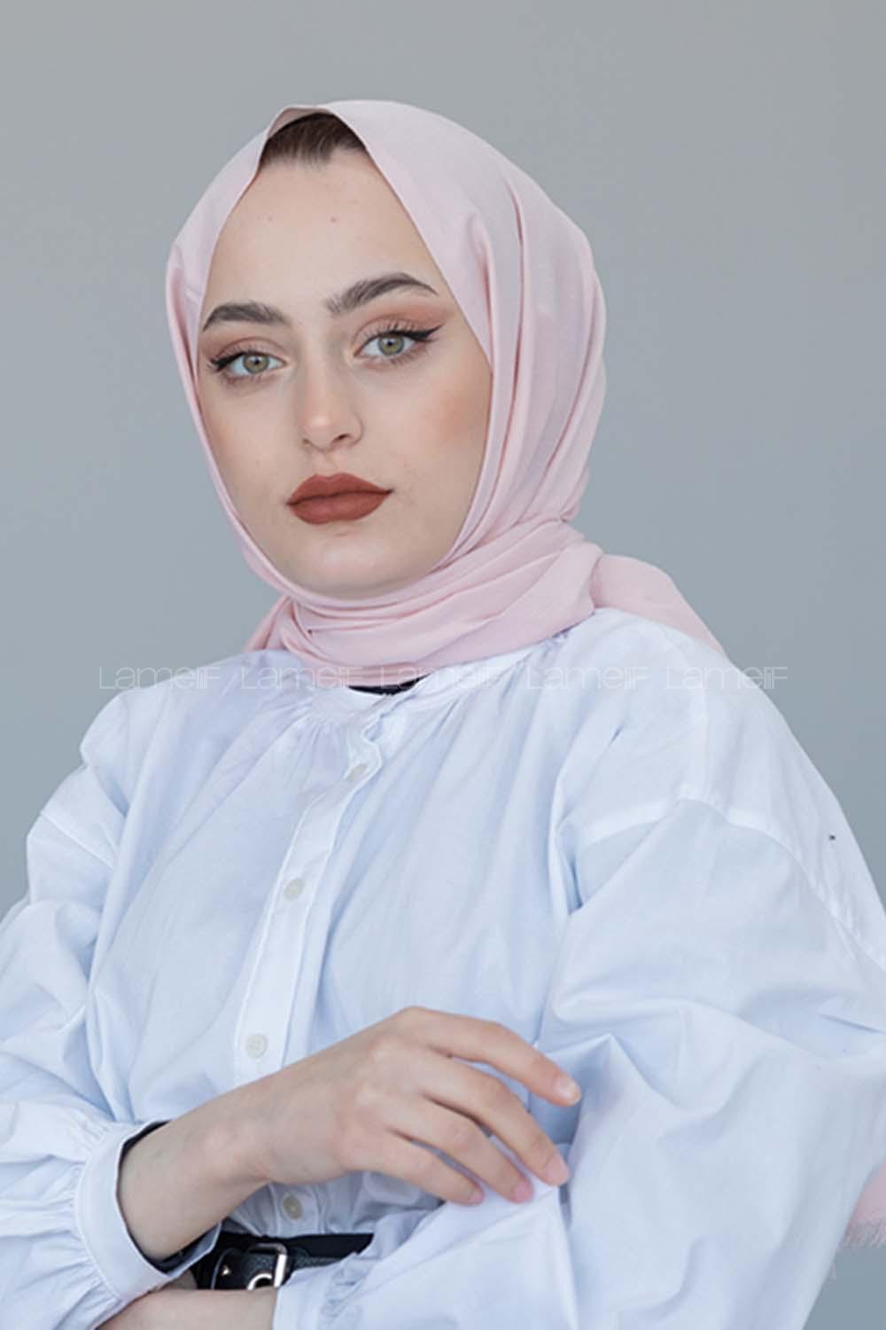 Modalamelif Pudra Keten Pamuk Şal