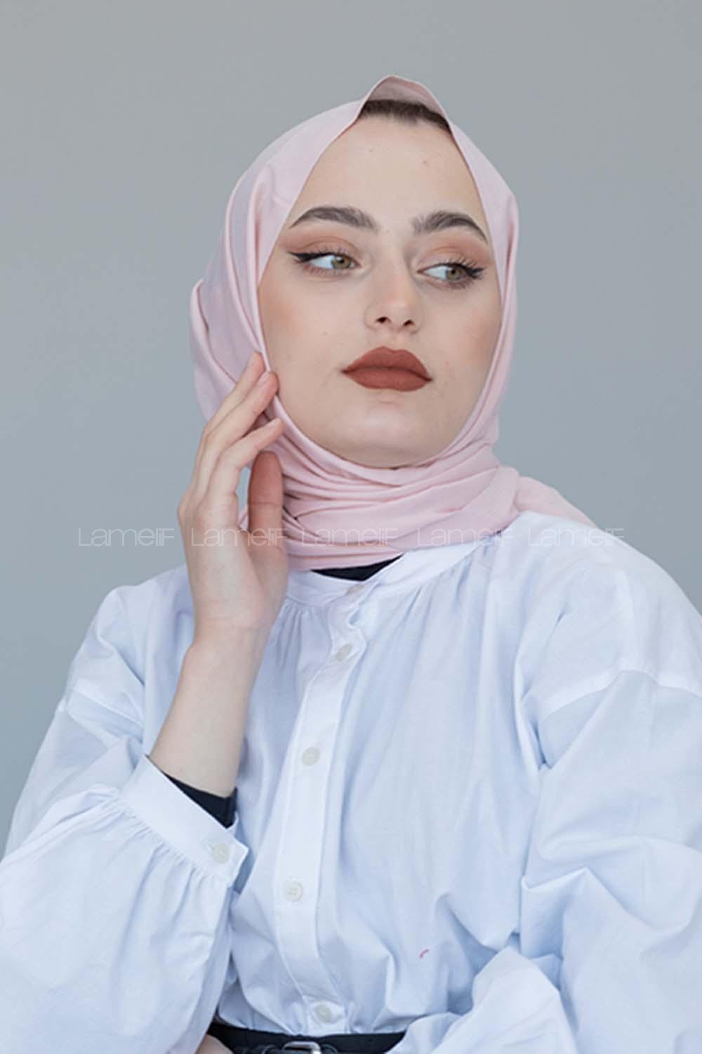 Modalamelif Pudra Keten Pamuk Şal