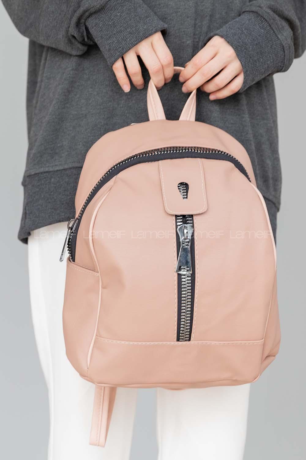 Modalamelif Fermur Detaylı Sırt çantası Pudra