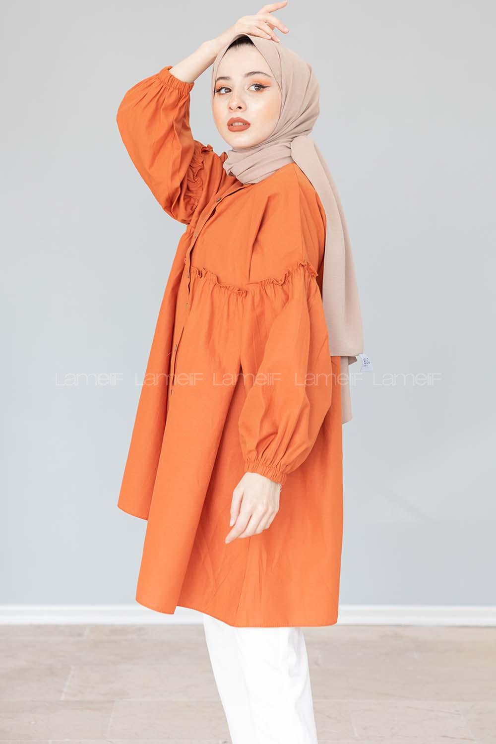 Modalamelif Hakim Yaka Gömlek Kiremit