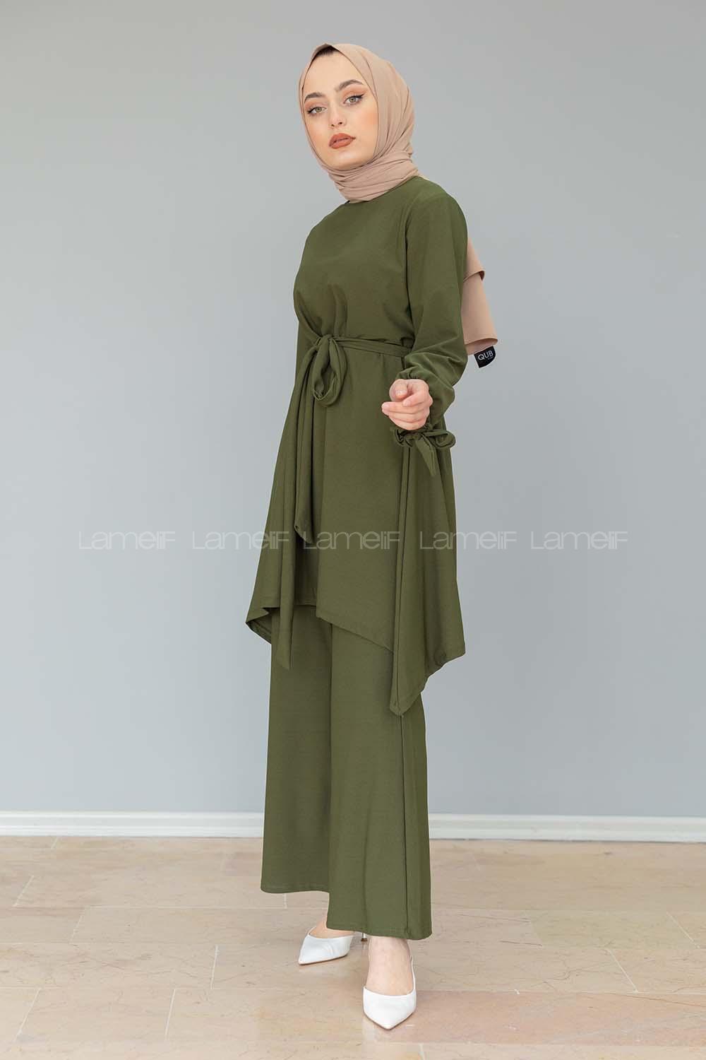 Modalamelif Kol Bağlamalı İspanyol Takım Haki