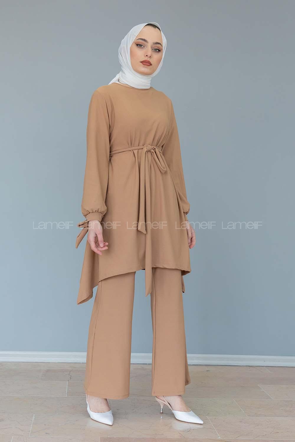 Modalamelif Kol Bağlamalı İspanyol Takım Sütlü Kahve