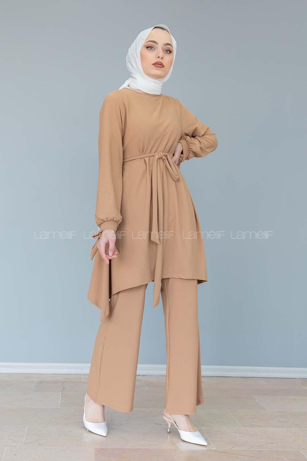 Modalamelif Kol Bağlamalı İspanyol Takım Sütlü Kahve