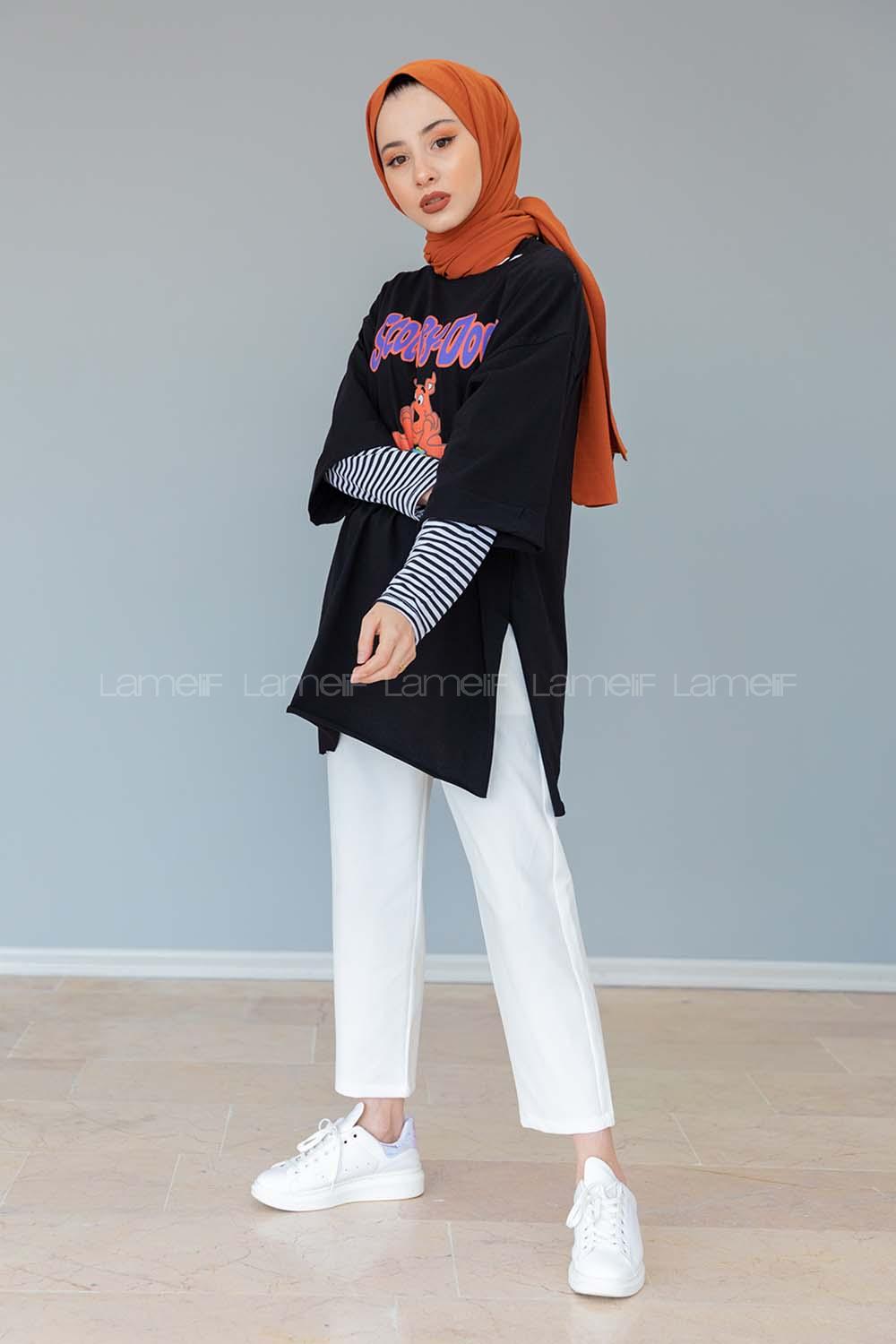 Modalamelif Scooby-doo T-shirt Siyah