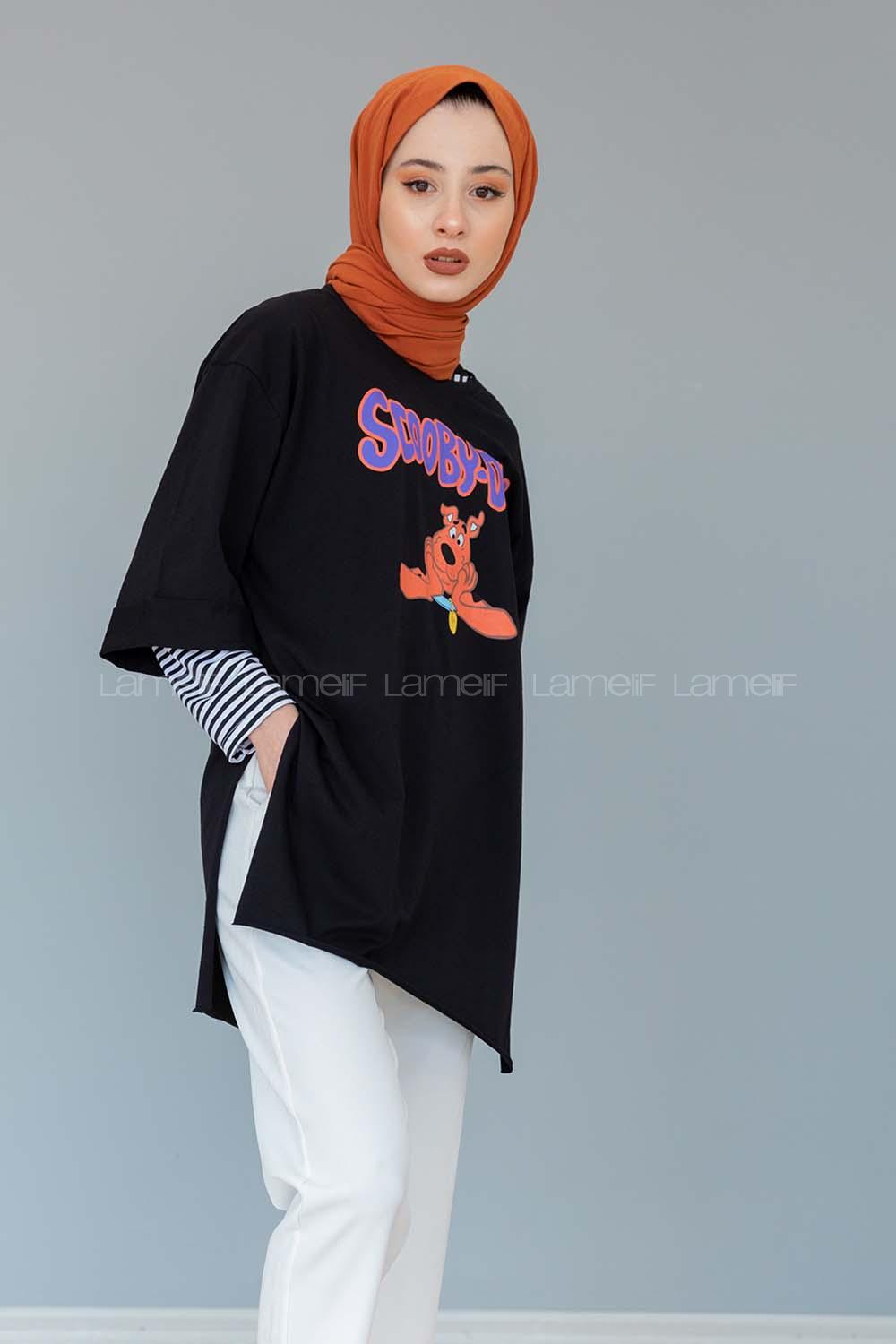 Modalamelif Scooby-doo T-shirt Siyah