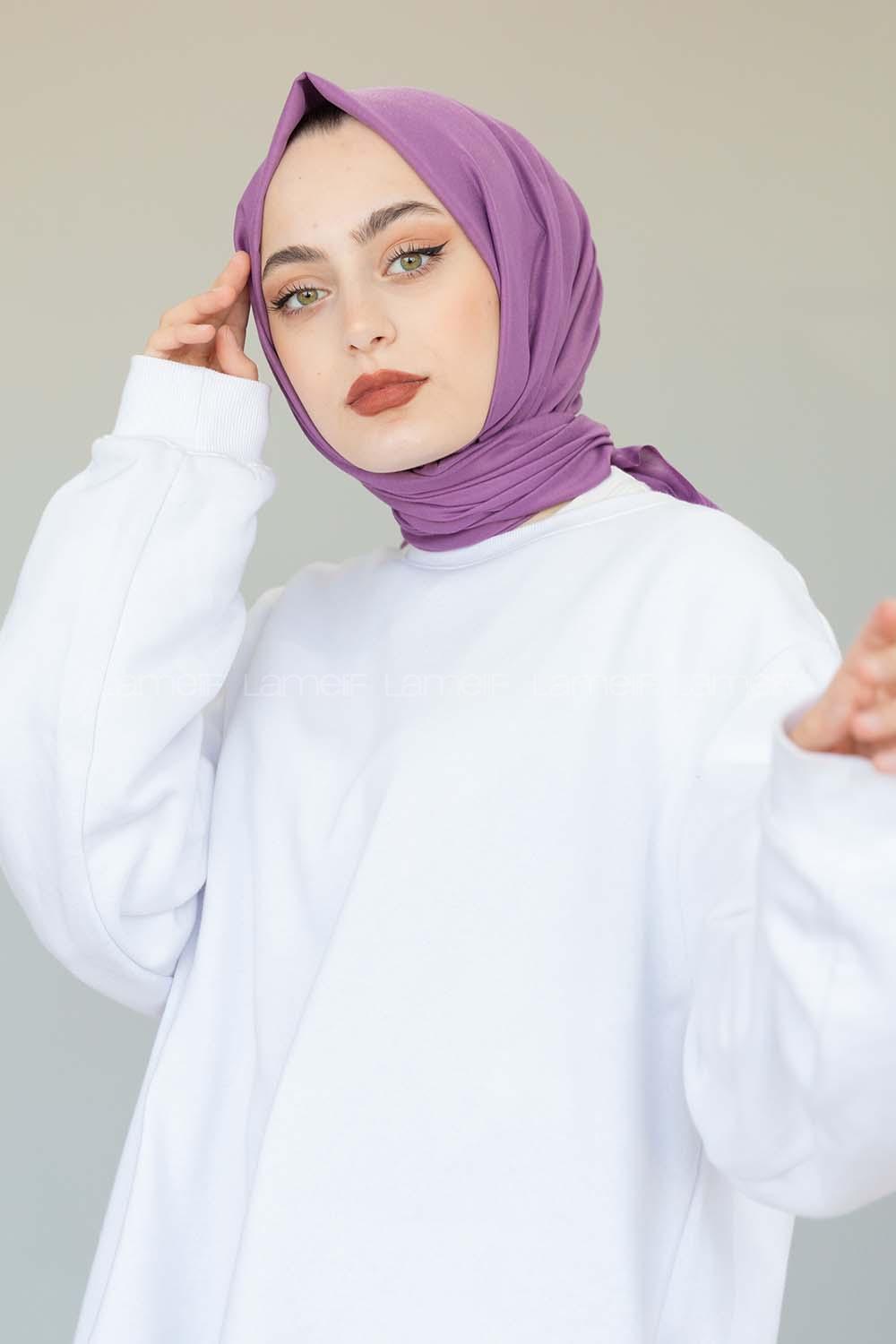 Modalamelif Violet İnce Keten Şal