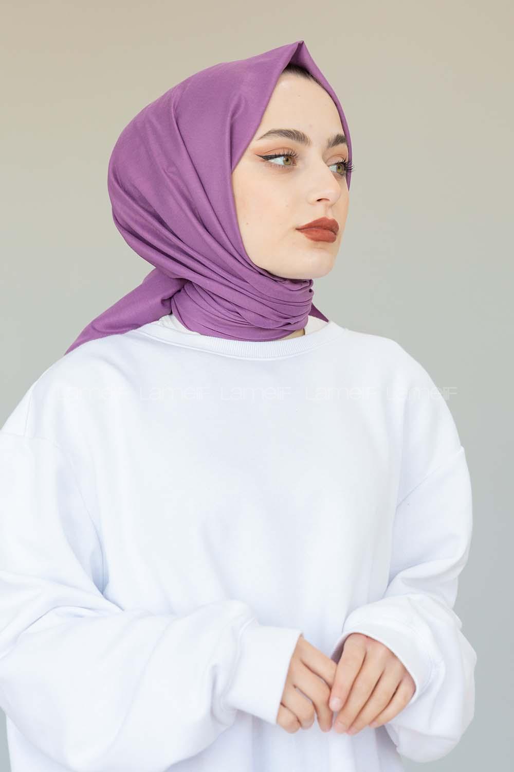 Modalamelif Violet İnce Keten Şal