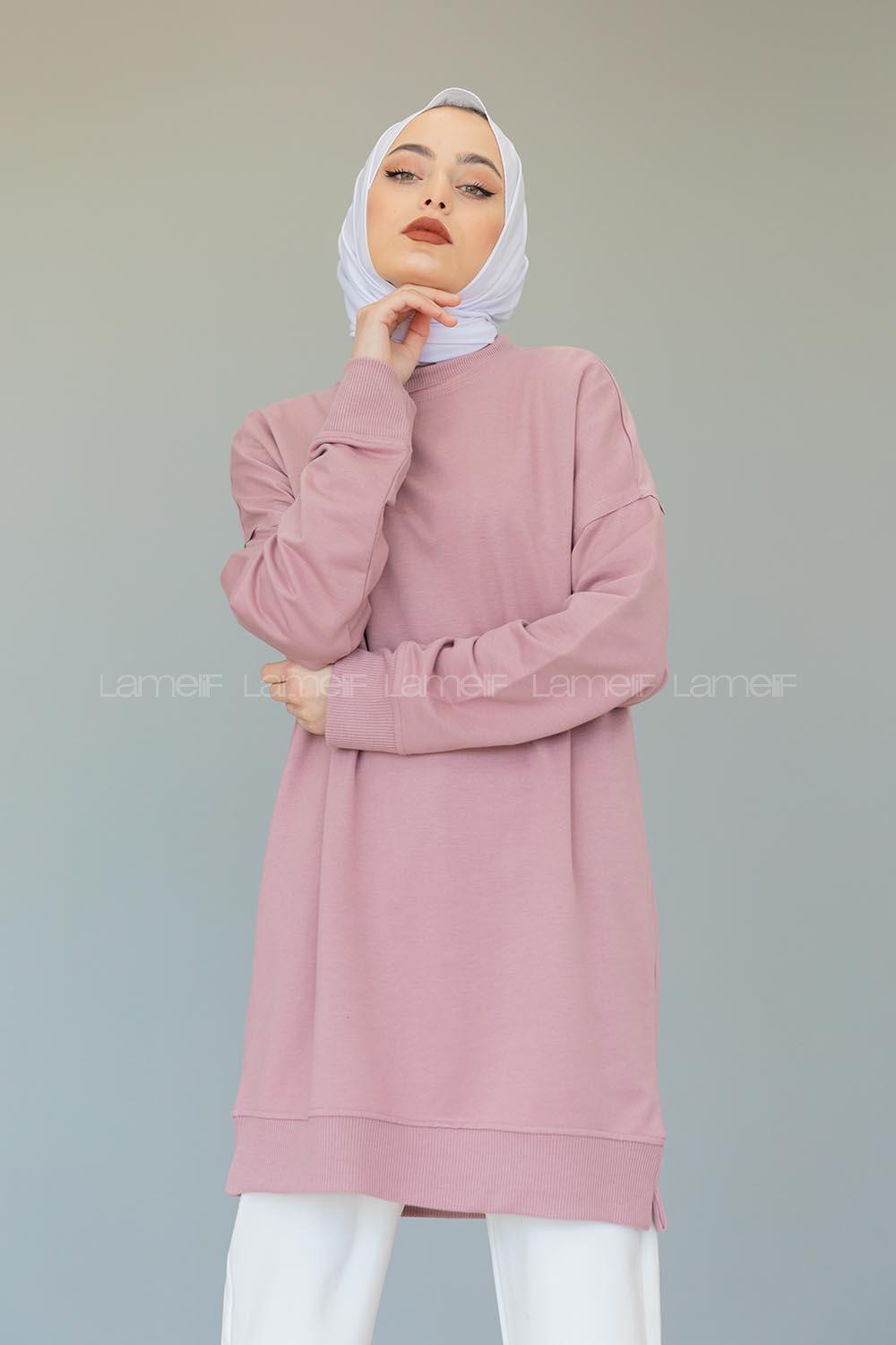 Modalamelifi Düz  Celina Tunik Gül