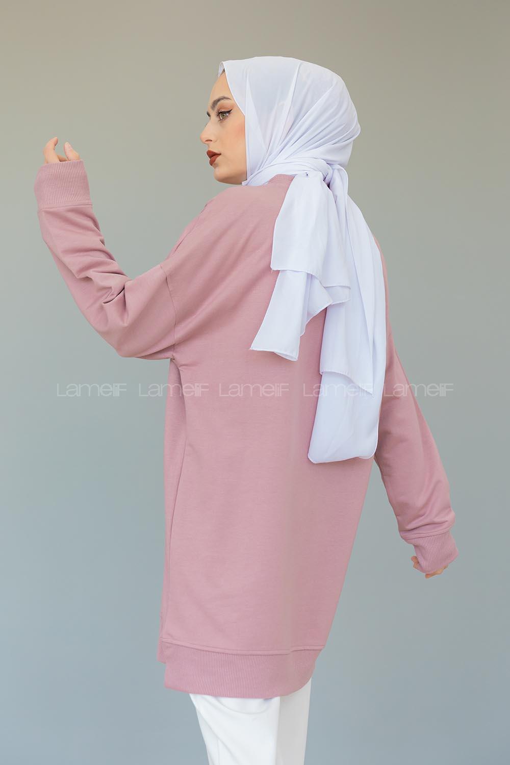 Modalamelifi Düz  Celina Tunik Gül